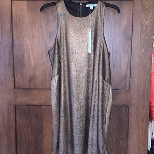 She and Sky Gold dress